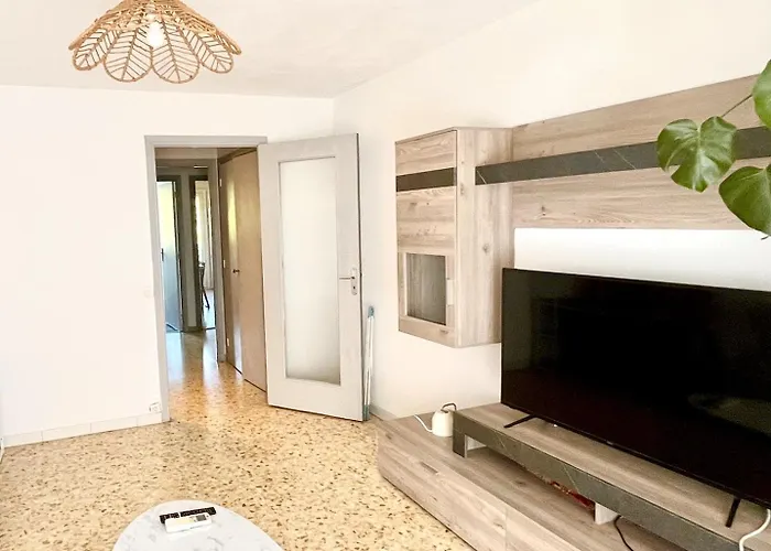 דירה 2p 50m2 With Ac & Free Parking & 2 Balconies *